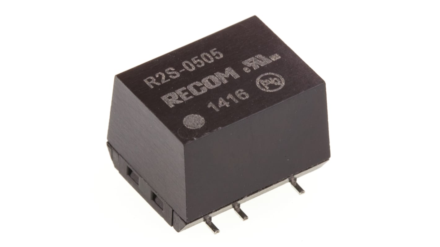 Convertitore c.c.-c.c. 2W, Vin 4,5 → 5,5 V c.c., Vout 5V cc, 1kV cc