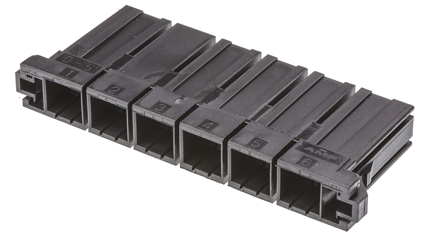 TE Connectivity, Dynamic 5000 Female Connector Housing, 10.16mm Pitch, 6 Way, 1 Row
