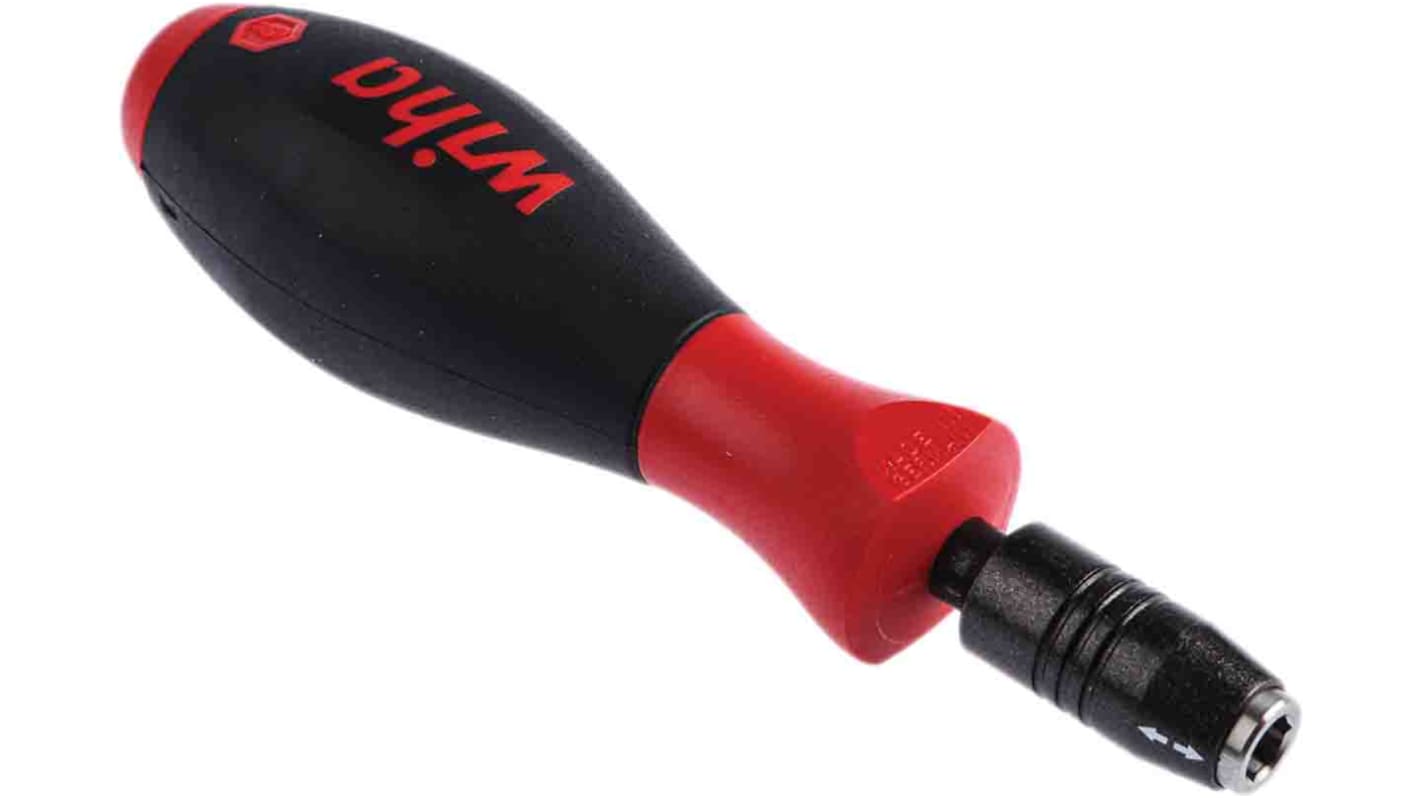 Wiha Hexagon Bit Holder Screwdriver, 1/4 in Tip, 148 mm Overall