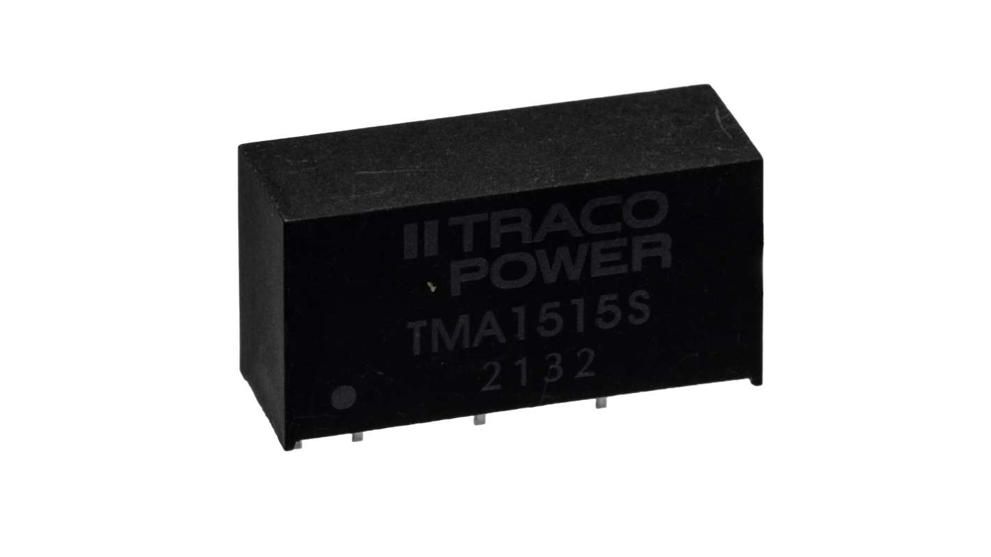 TRACOPOWER TMA DC-DC Converter, 15V dc/ 67mA Output, 13.5 → 16.5 V dc Input, 1W, Through Hole, +85°C Max Temp