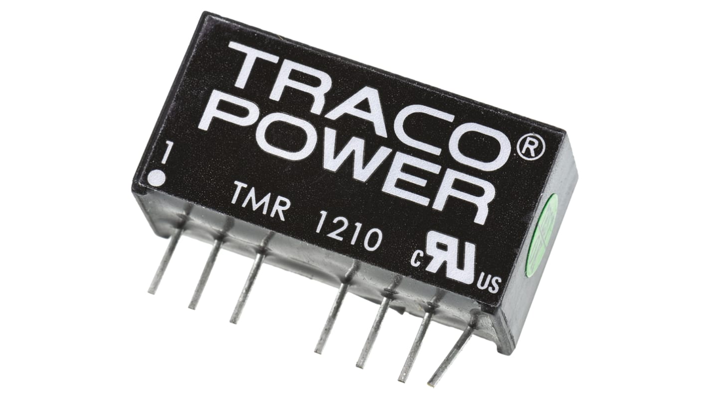 TRACOPOWER TMR 2 DC-DC Converter, 3.3V dc/ 500mA Output, 9 → 18 V dc Input, 2W, Through Hole, +85°C Max Temp