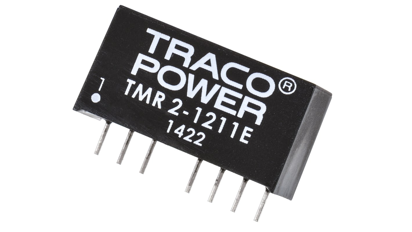 TRACOPOWER TMR 2E DC-DC Converter, 5V dc/ 400mA Output, 9 → 18 V dc Input, 2W, Through Hole, +85°C Max Temp