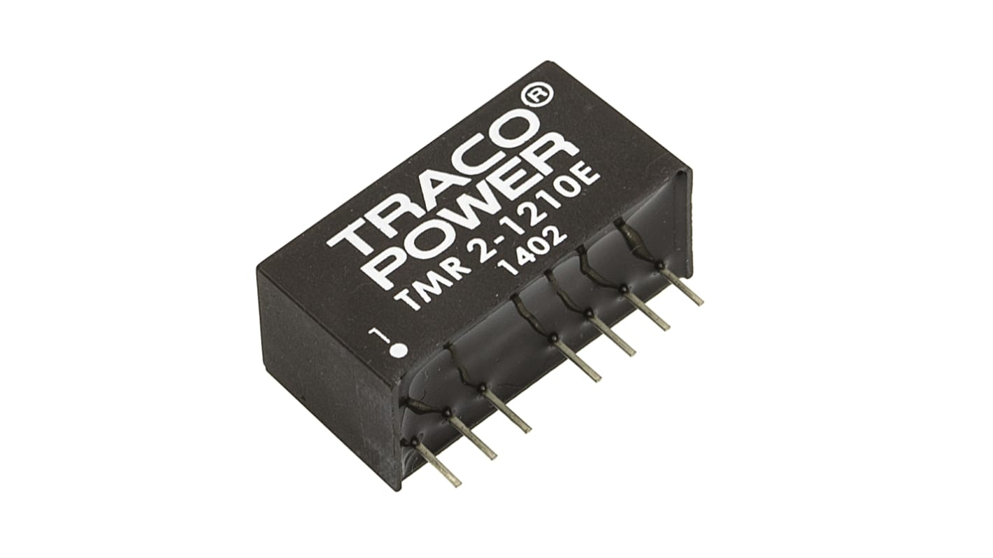 TRACOPOWER TMR 2E DC-DC Converter, 3.3V dc/ 500mA Output, 9 → 18 V dc Input, 2W, Through Hole, +85°C Max Temp