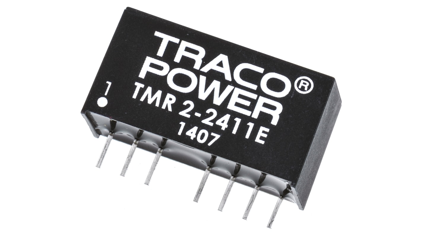TRACOPOWER TMR 2E DC-DC Converter, 5V dc/ 400mA Output, 18 → 36 V dc Input, 2W, Through Hole, +85°C Max Temp