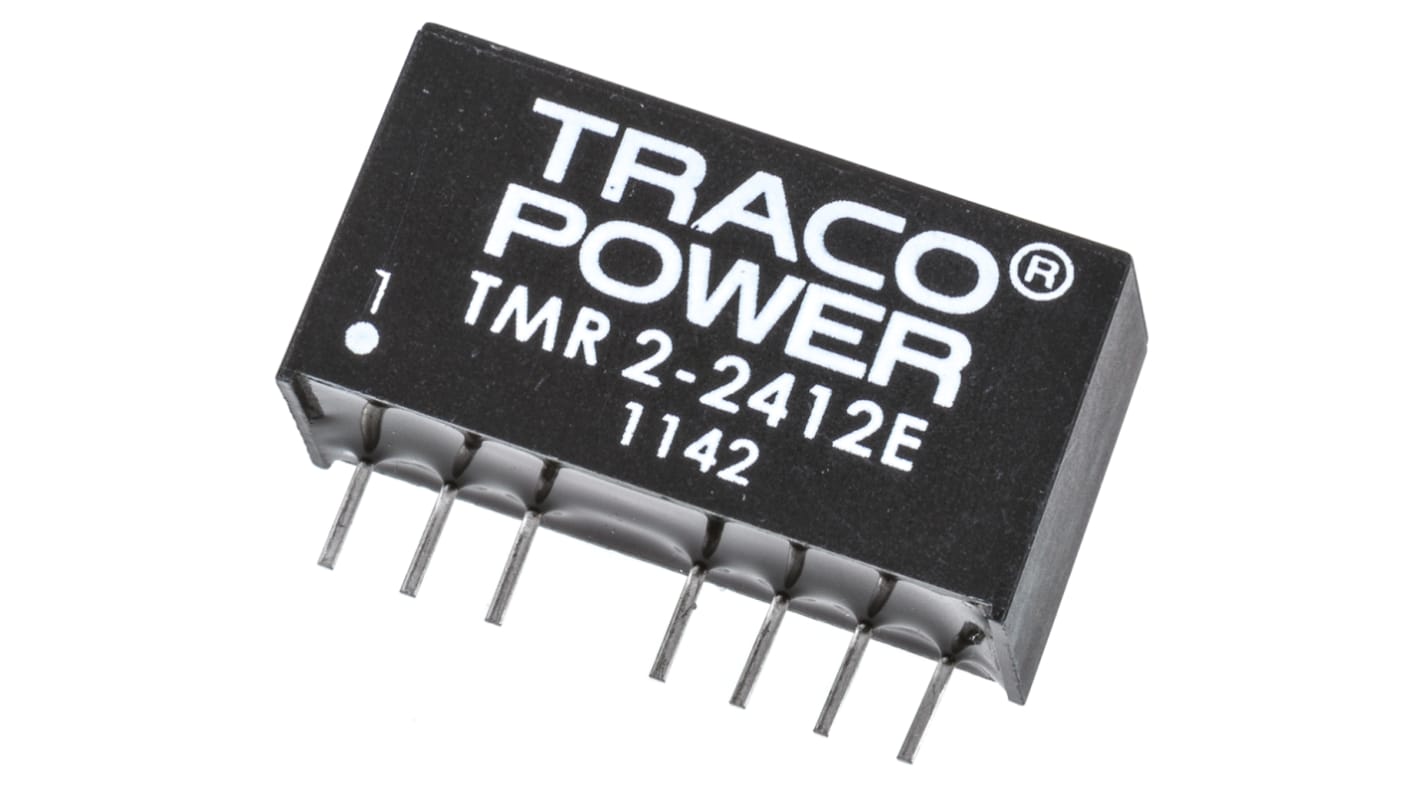 TRACOPOWER TMR 2E DC-DC Converter, 12V dc/ 167mA Output, 18 → 36 V dc Input, 2W, Through Hole, +85°C Max Temp