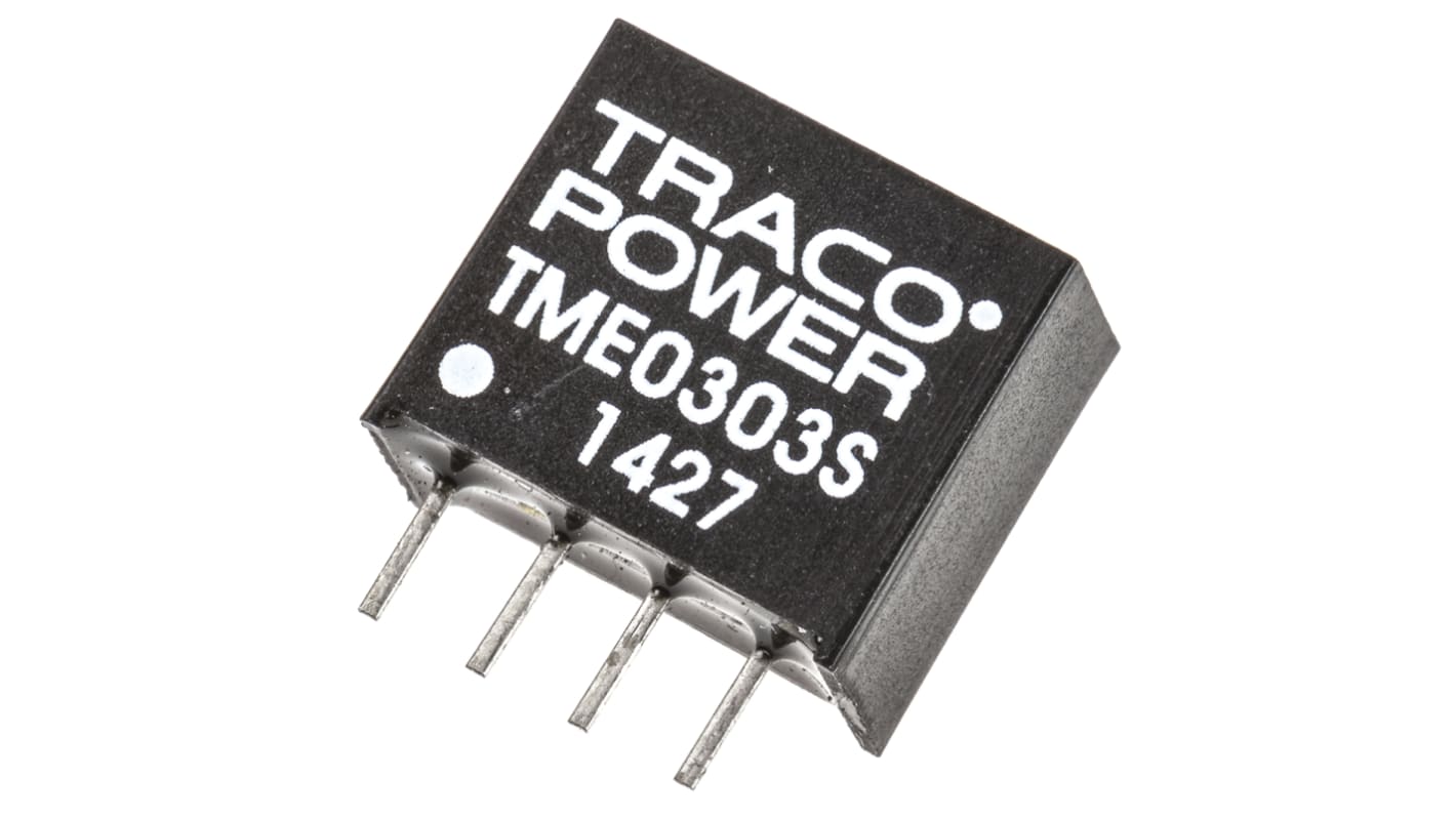 TRACOPOWER TME DC/DC-Wandler 1W 3 V dc IN, 3.3V dc OUT / 260mA Durchsteckmontage 1kV dc isoliert