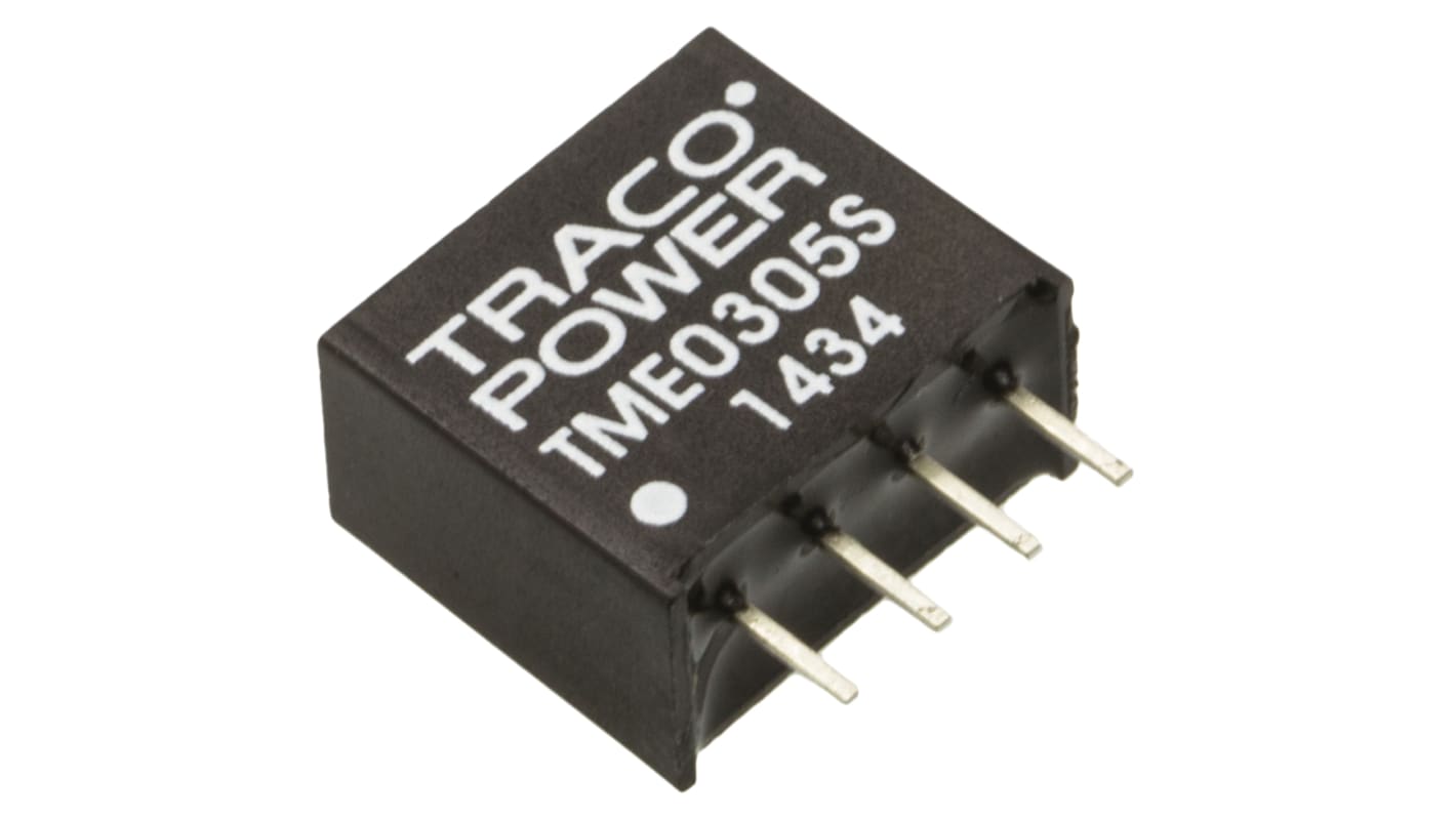 TRACOPOWER TME DC-DC Converter, 5V dc/ 200mA Output, 2.7 → 3.3 V dc Input, 1W, Through Hole, +85°C Max Temp