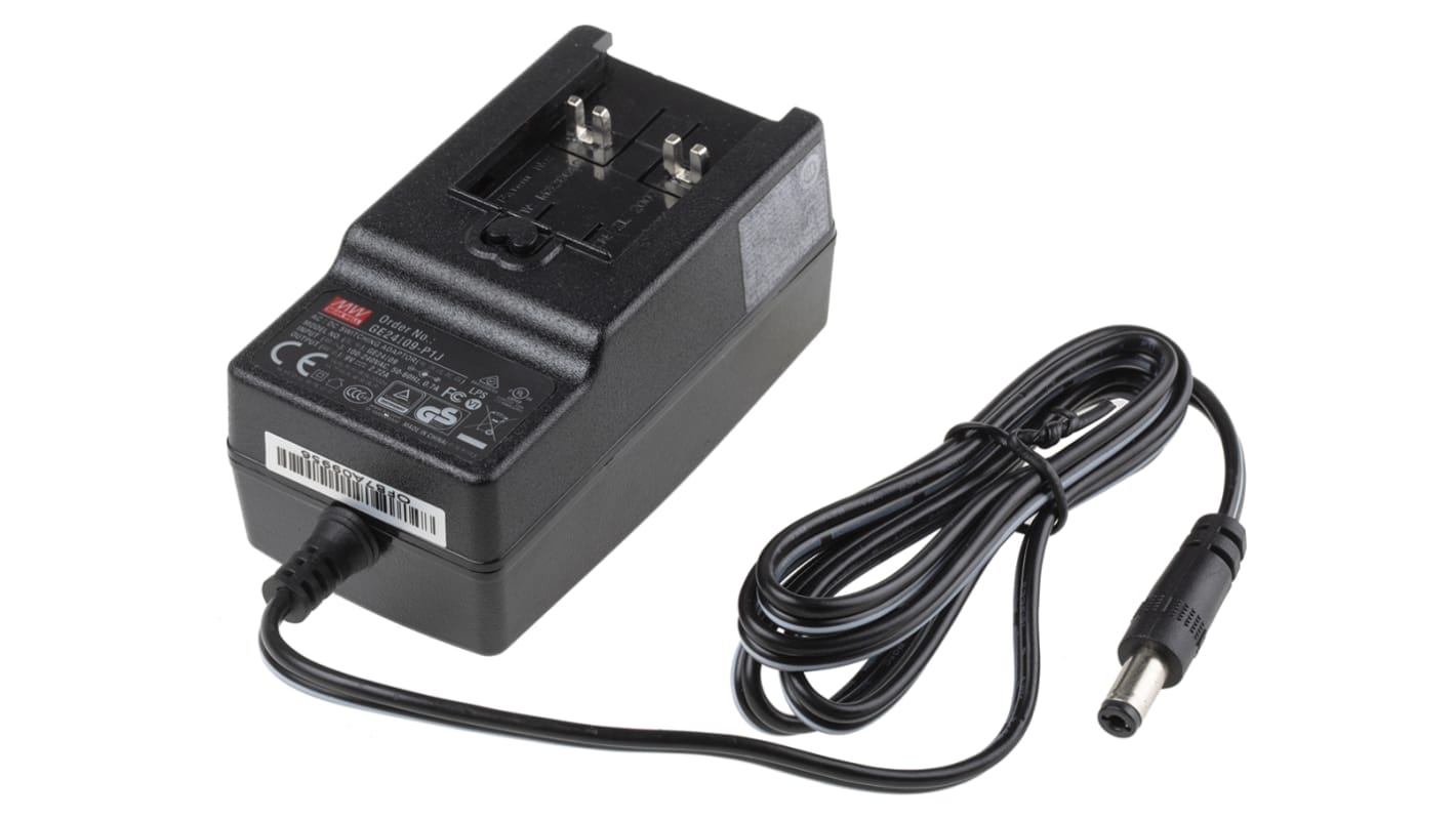 Adattatore AC/DC Adattatore ca/cc MEAN WELL 9V cc, 2.22A, spina Australia/Cina, connettore maschio europeo, Regno