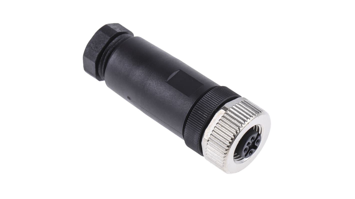 binder Circular Connector, 5 Contacts, Cable Mount, M12 Connector, Socket, Female, IP67, 713 Series