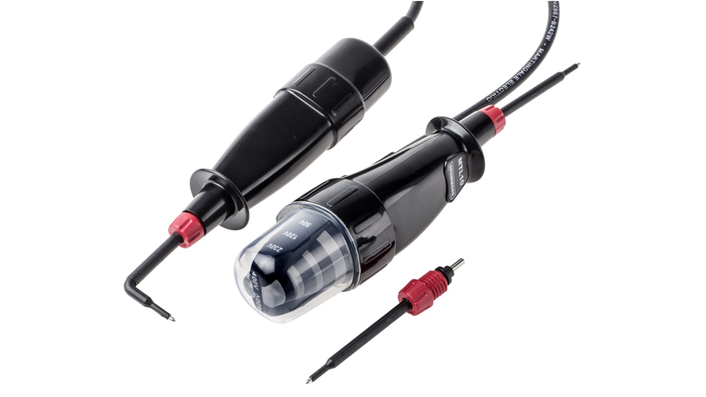 Tester di tensione John Drummond, display LED, 500V ca/cc, IP67