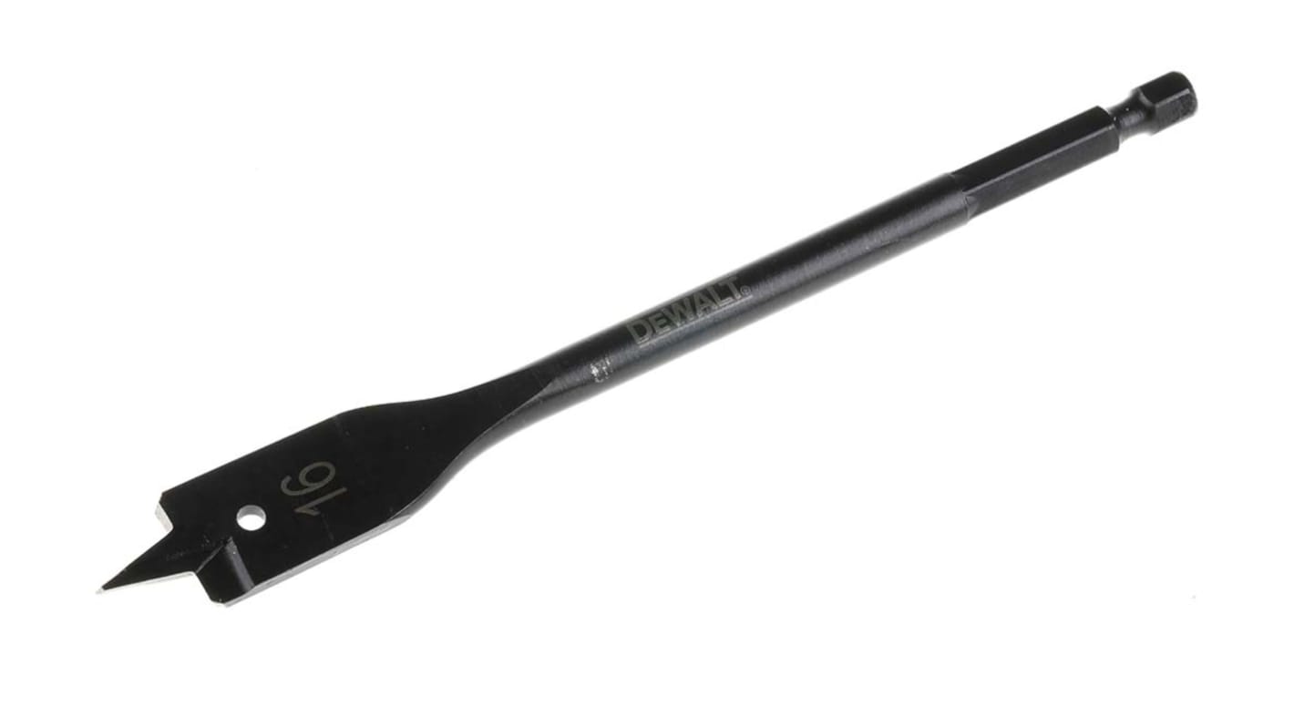 DeWALT DT47 Series Robust Steel Flat Wood Drill Bit, 16mm Diameter, 152 mm Overall