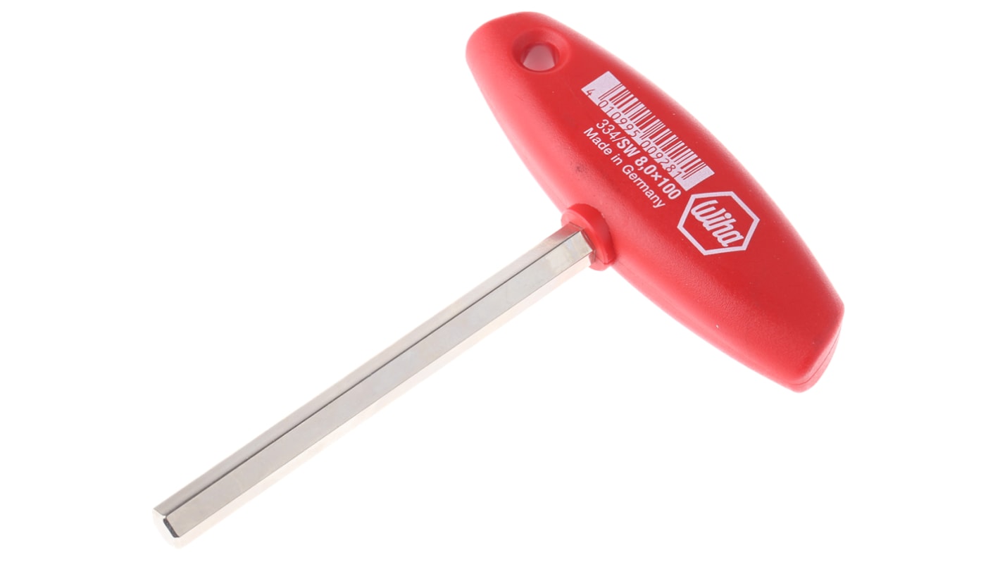 Wiha T Shape Metric Hex Key, 8mm