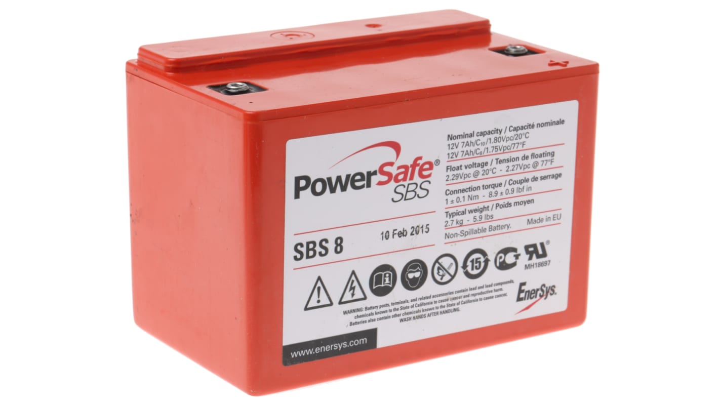 Enersys 12V M4 Sealed Lead Acid Battery, 7Ah