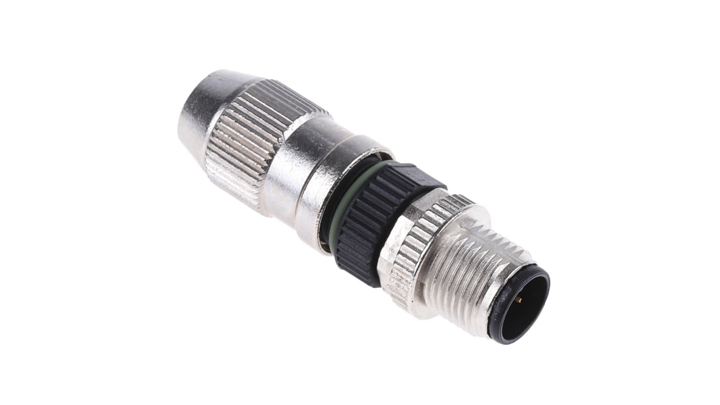 HARTING Circular Connector, 4 Contacts, Cable Mount, M12 Connector, Plug, Male, IP65, IP67, Harax M12 Series