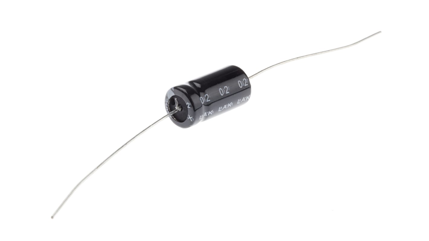 RS PRO 1μF Aluminium Electrolytic Capacitor 350V dc, Axial, Through Hole