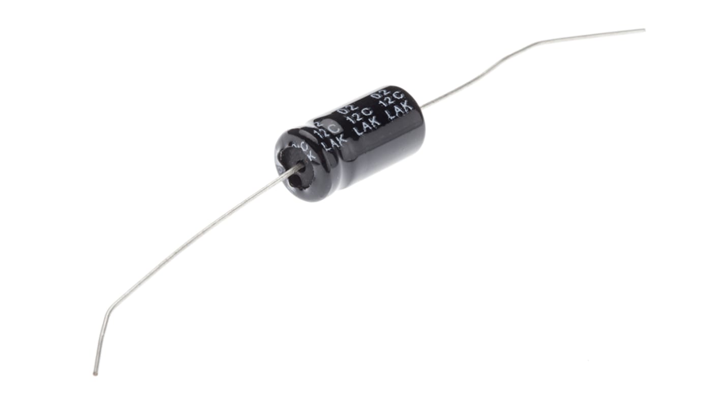 RS PRO 33μF Aluminium Electrolytic Capacitor 63V dc, Axial, Through Hole