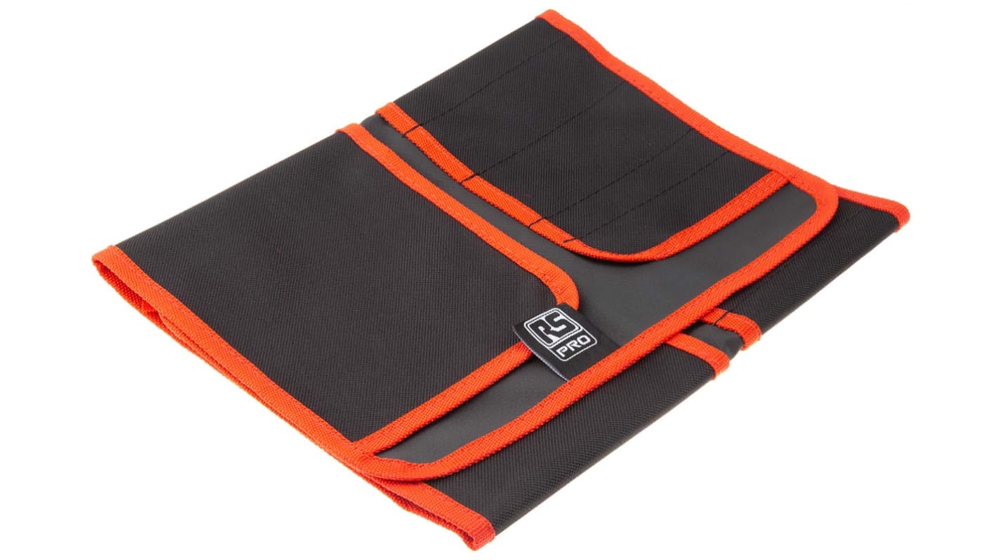 RS PRO Black Polyester Tool Roll, 650mm x 270mm