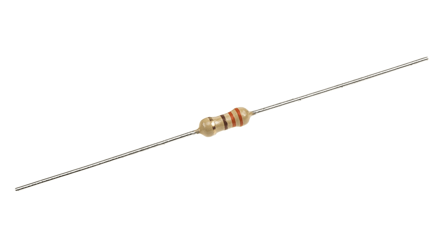 RS PRO 碳膜电阻, 330Ω, 0.25W, ±5%容差, -500 → +350ppm/°C, 0623