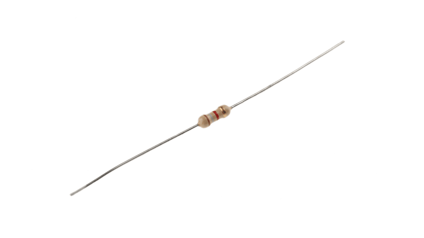 RS PRO 1.8kΩ Carbon Film Resistor 0.25W ±5%