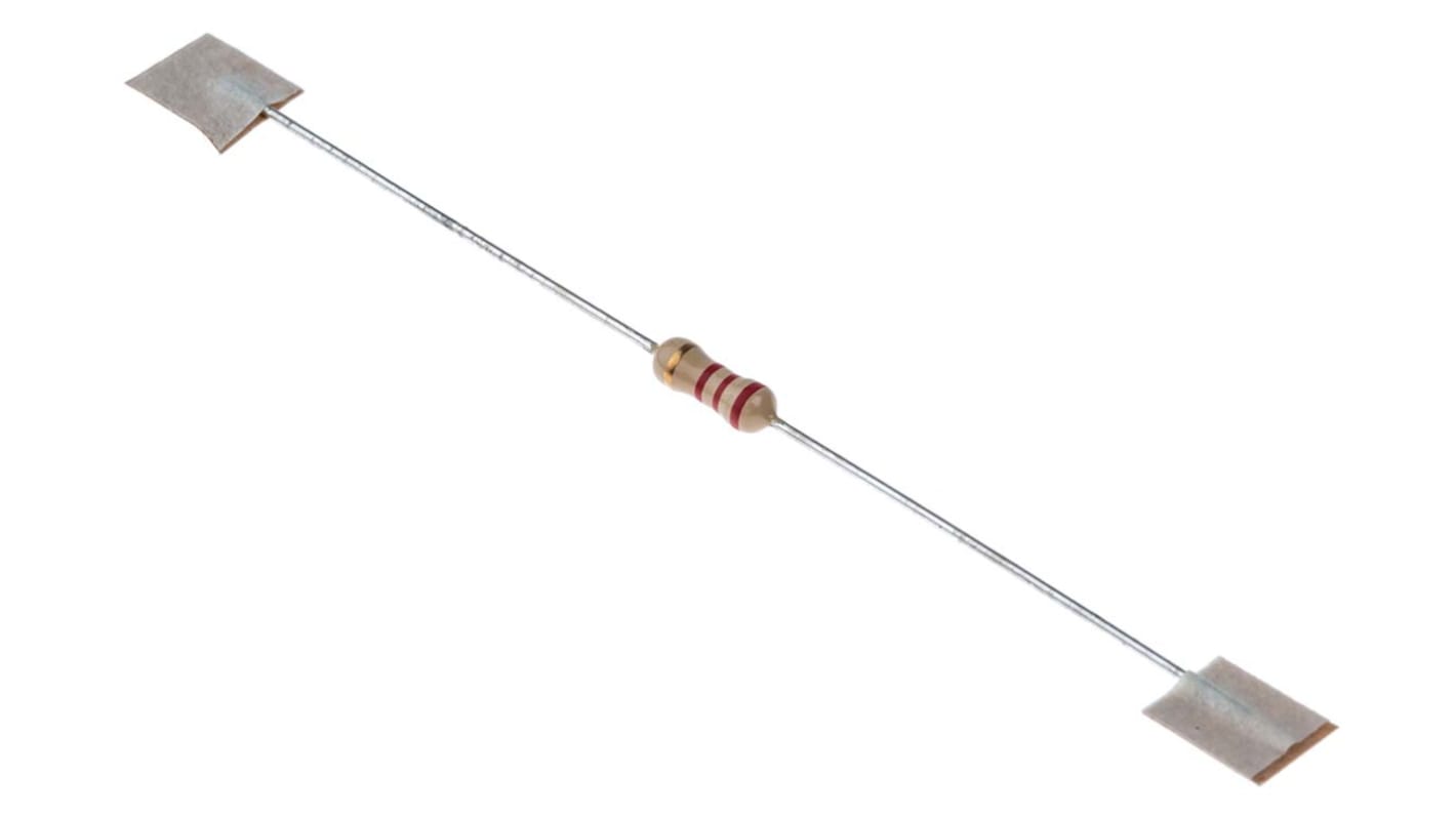 RS PRO 碳膜电阻, 2.2kΩ, 0.25W, ±5%容差, -500 → +350ppm/°C, 0623