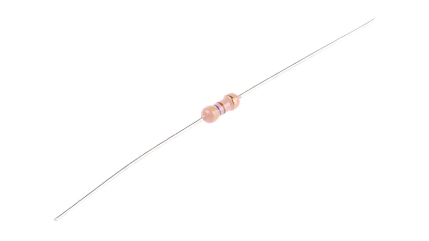 RS PRO 碳膜电阻, 470Ω, 0.5W, ±5%容差, -500 → +350ppm/°C, 0623
