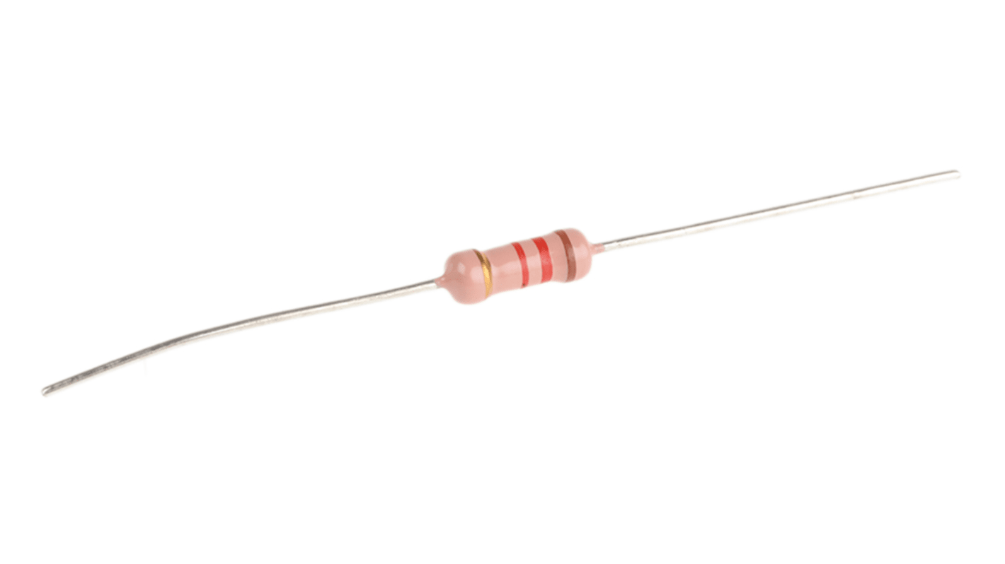 RS PRO 碳膜电阻, 1.2kΩ, 1W, ±5%容差, -500 → +350ppm/°C, 0932