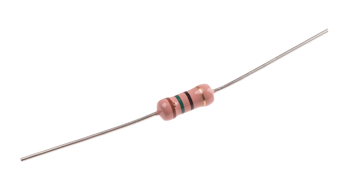 RS PRO 碳膜电阻, 15Ω, 2W, ±5%容差, -500 → +350ppm/°C, 1145