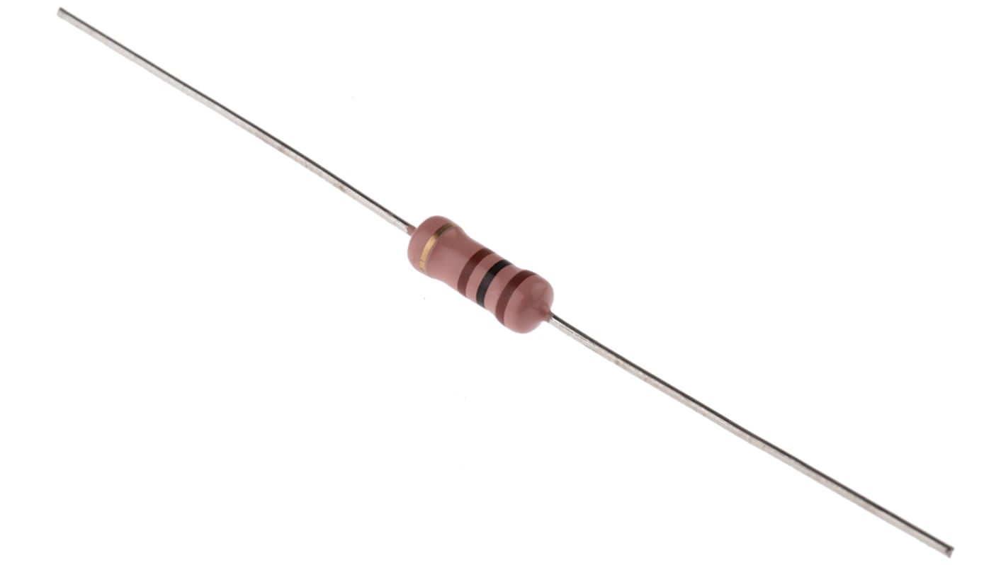 RS PRO 碳膜电阻, 100Ω, 2W, ±5%容差, -500 → +350ppm/°C, 1145