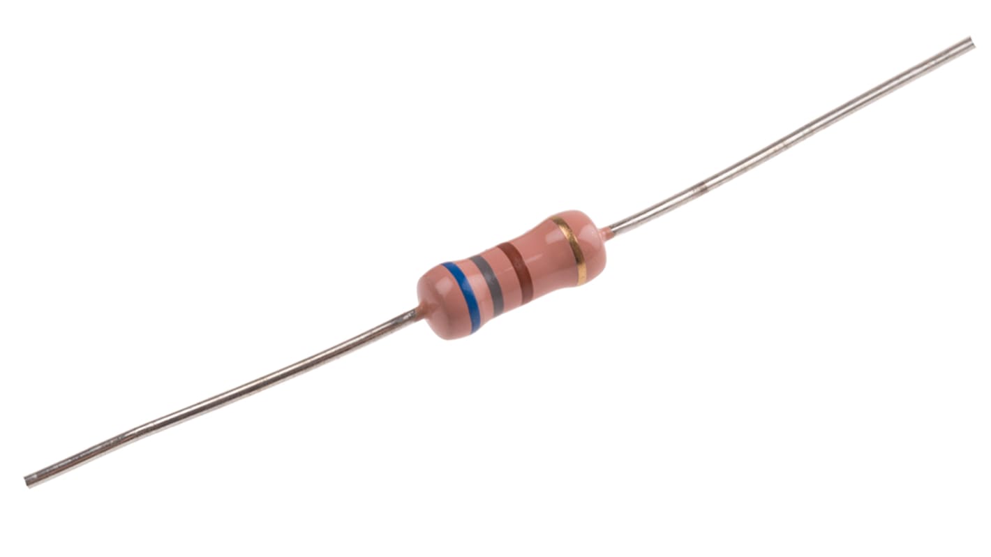 RS PRO 碳膜电阻, 680Ω, 2W, ±5%容差, -500 → +350ppm/°C, 1145