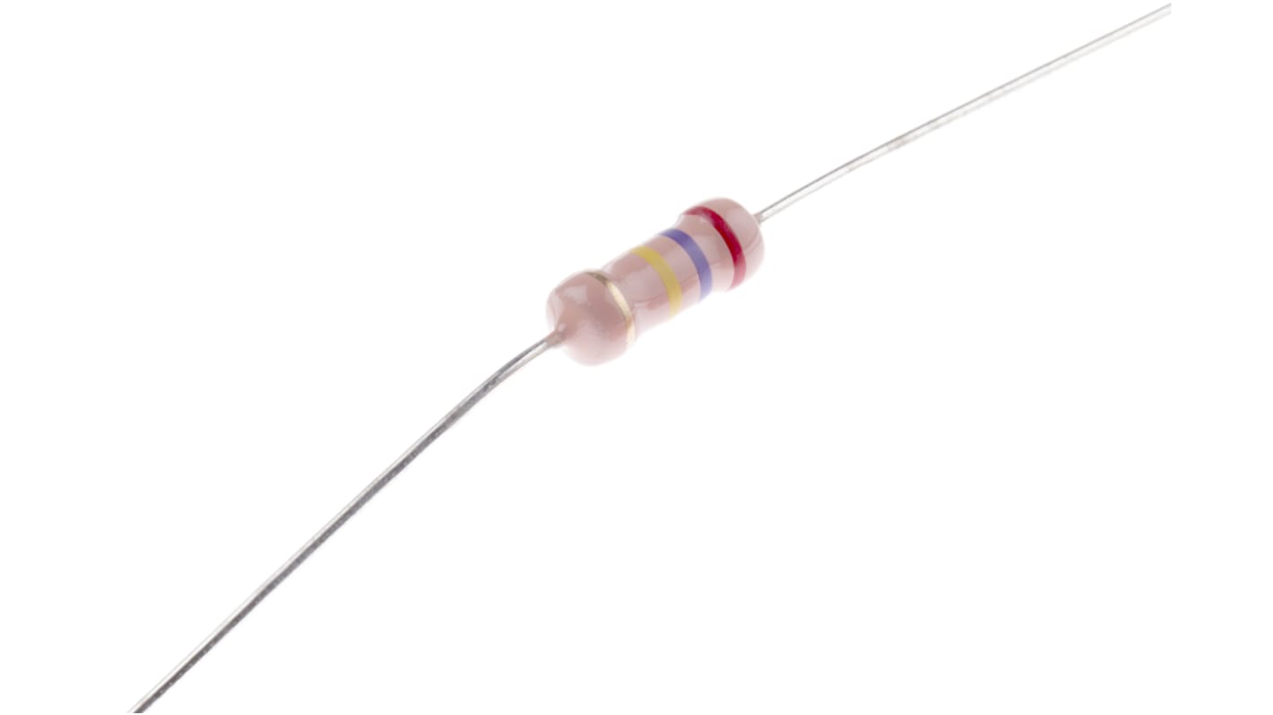 RS PRO 碳膜电阻, 270kΩ, 2W, ±5%容差, -700 → 0ppm/°C, 1145