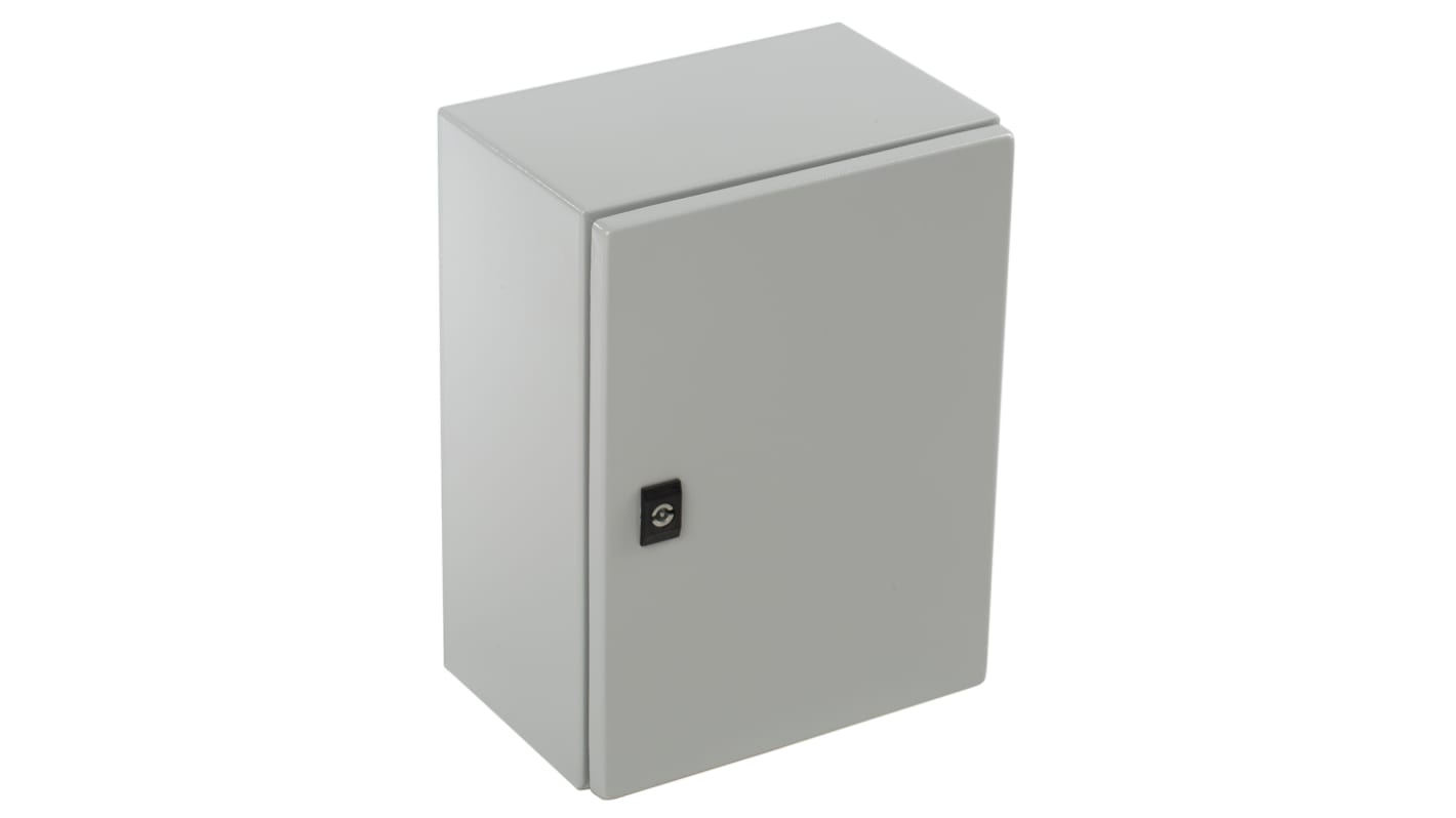 Contenitore a parete con portello Piatta Schneider Electric in Acciaio 400 x 300 x 200mm, col. Grigio, IP66