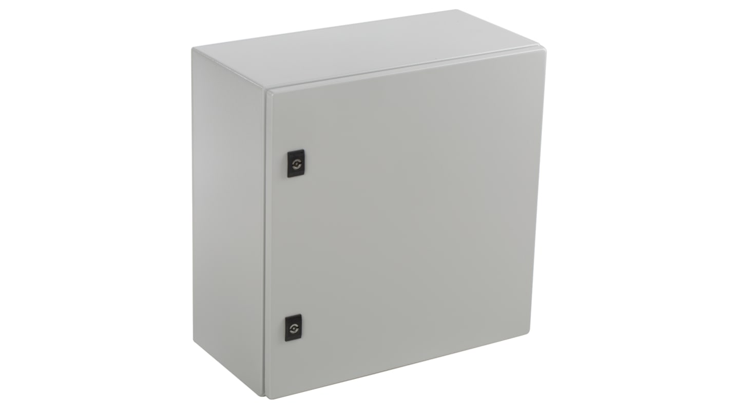 Nástěnná krabice, řada: Spacial CRN IP66 s prostými dvířky Ocel Šedá 500 x 500 x 250mm RAL 7035