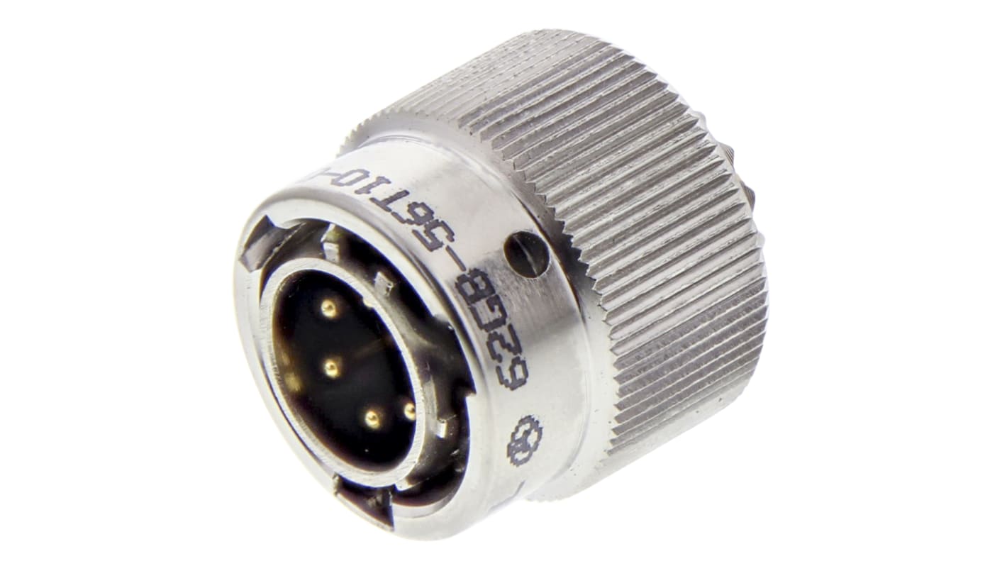 Amphenol Limited, 62GB 6 Way Cable Mount MIL Spec Circular Connector Plug, Pin Contacts,Shell Size 10, Bayonet