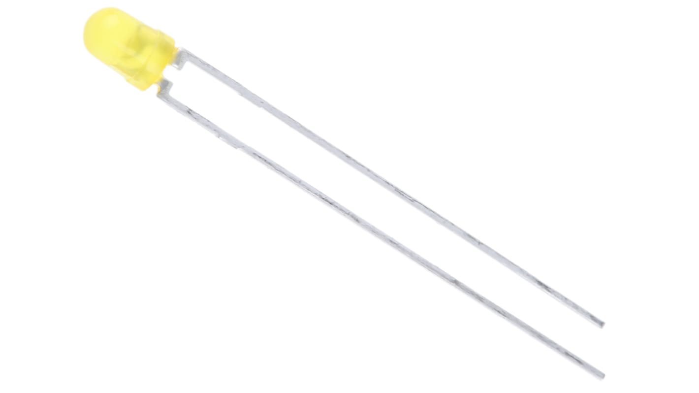 Vishay THT LED Gelb 2,9 V, 50° 3 mm (T-1)