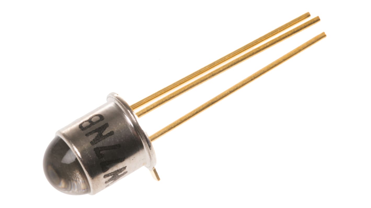 BPW77NB Vishay, 20 ° IR + Visible Light Phototransistor, Through Hole 3-Pin TO-18 package