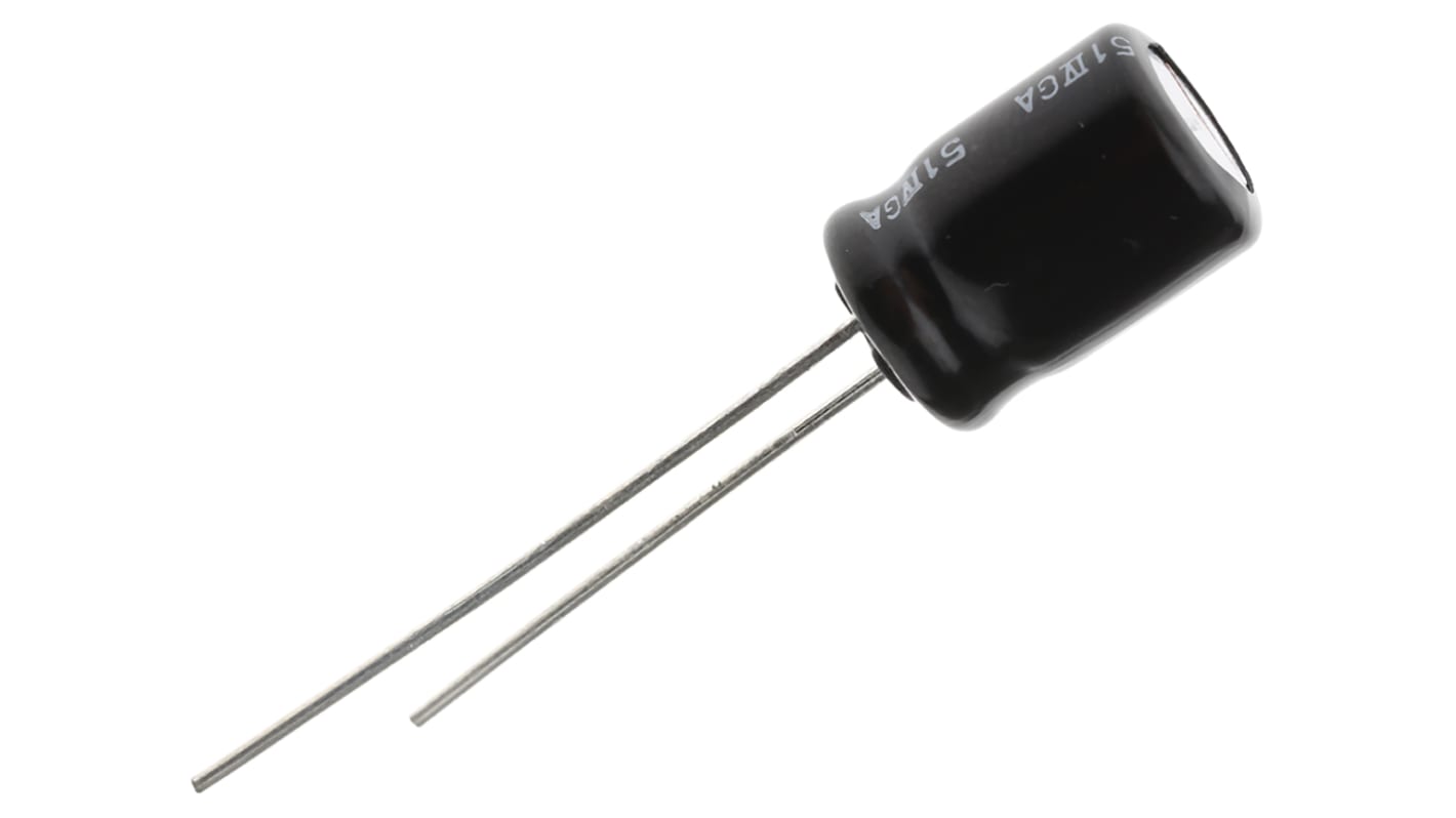 Panasonic 820μF Aluminium Electrolytic Capacitor 6.3V dc, Radial, Through Hole - EEUFR0J821