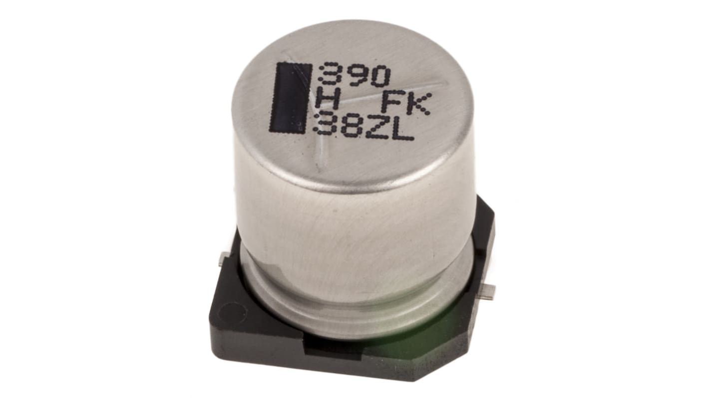 Panasonic 390μF Aluminium Electrolytic Capacitor 50V dc, Surface Mount - EEVFK1H391Q