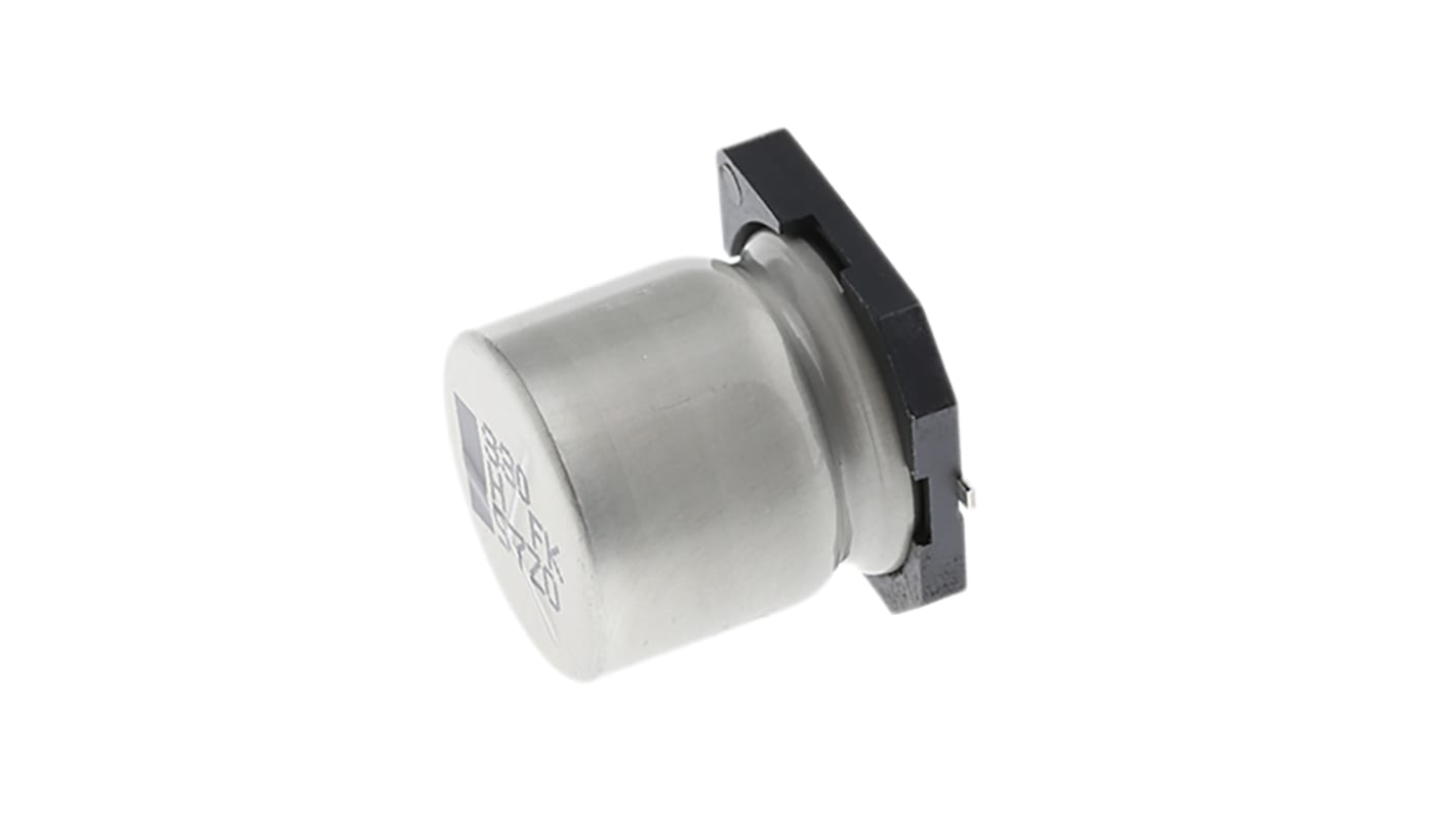 Condensatore Panasonic, serie FK SMD, 330μF, 50V cc, ±20%, +105°C, SMD