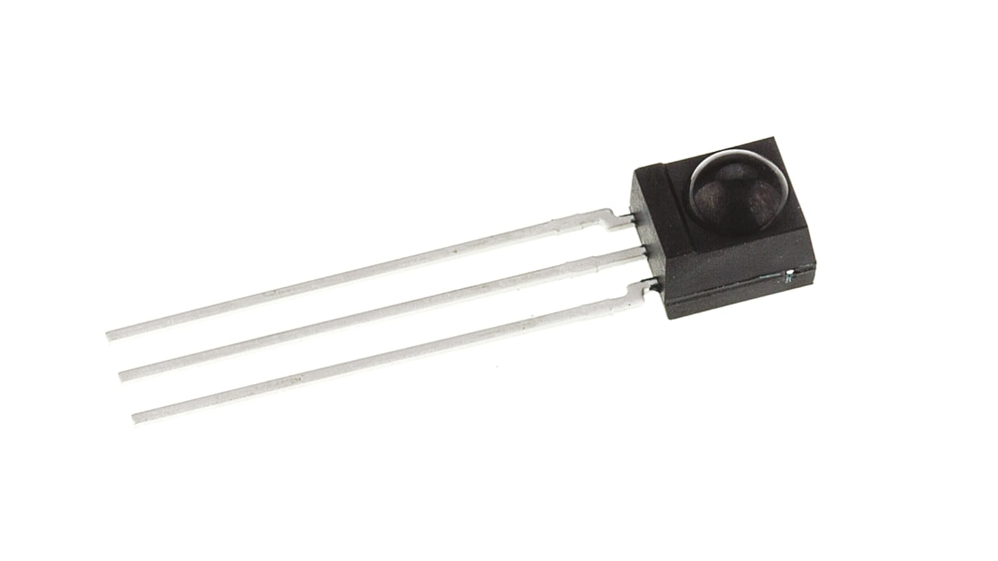 Vishay TSOP34438SS1F, 38kHz IR Receiver, 950nm ±45 °, 45m Range, 2.5 V - 5.5V, Through Hole, 6.9 x 6 x 3.9mm