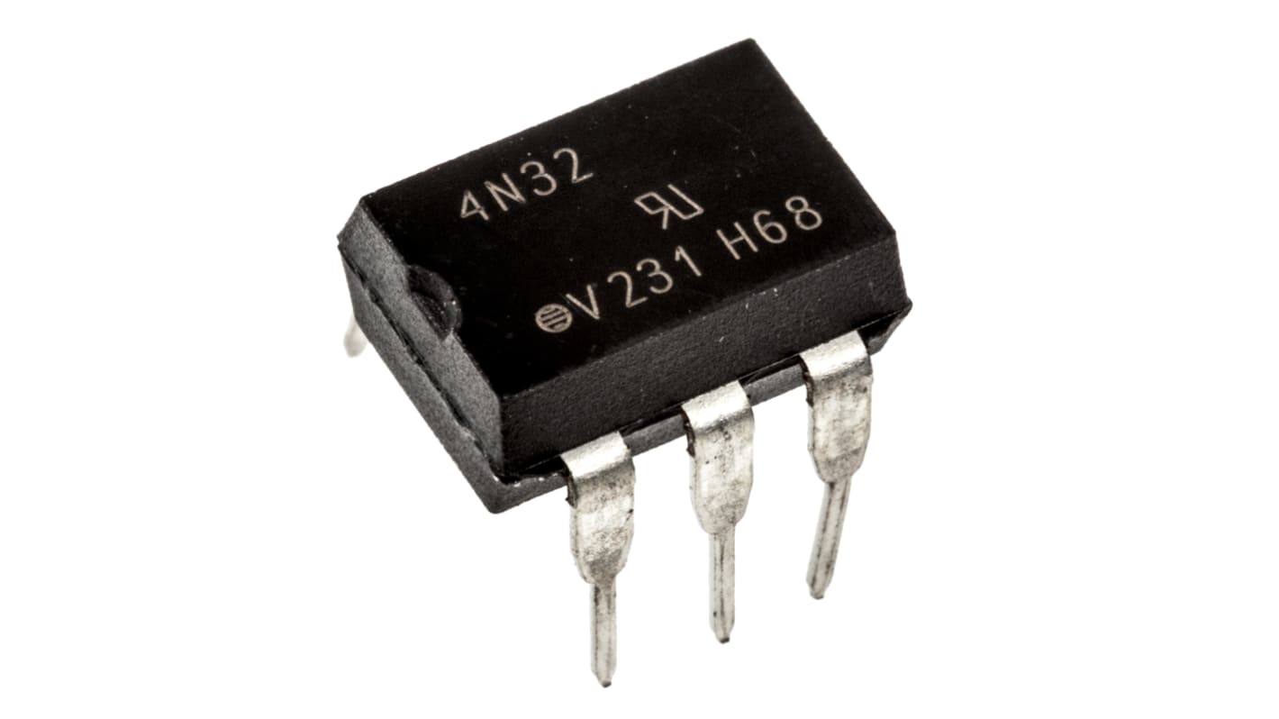 Vishay, 4N32 DC Input Darlington Output Optocoupler, Through Hole, 6-Pin PDIP