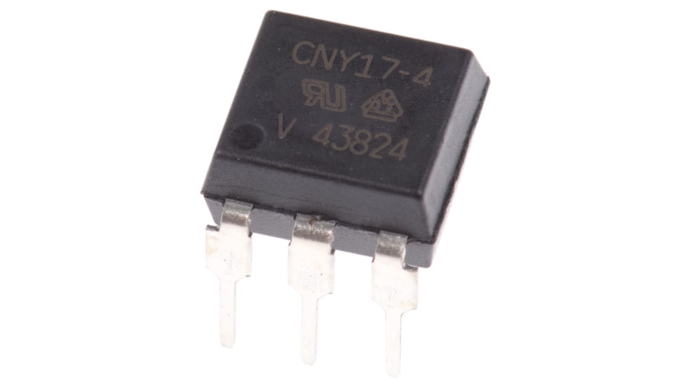 Vishay, CNY17-4. DC Input Transistor Output Optocoupler, Through Hole, 6-Pin PDIP