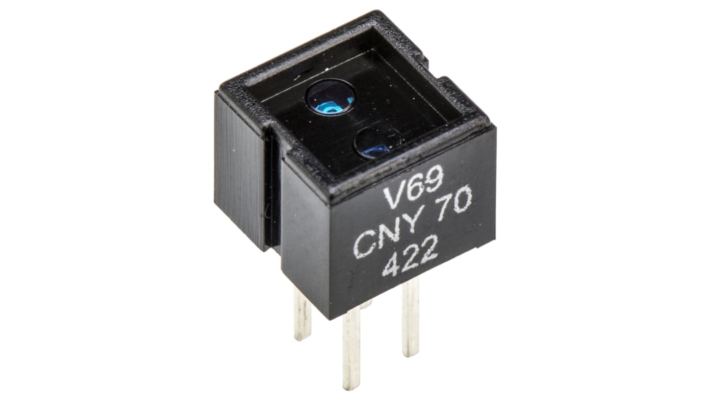 CNY70 Vishay, Through Hole Reflective Optical Sensor, Phototransistor Output