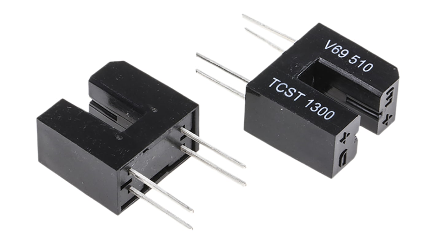TCST1300 Vishay, Through Hole Slotted Optical Switch, Phototransistor Output