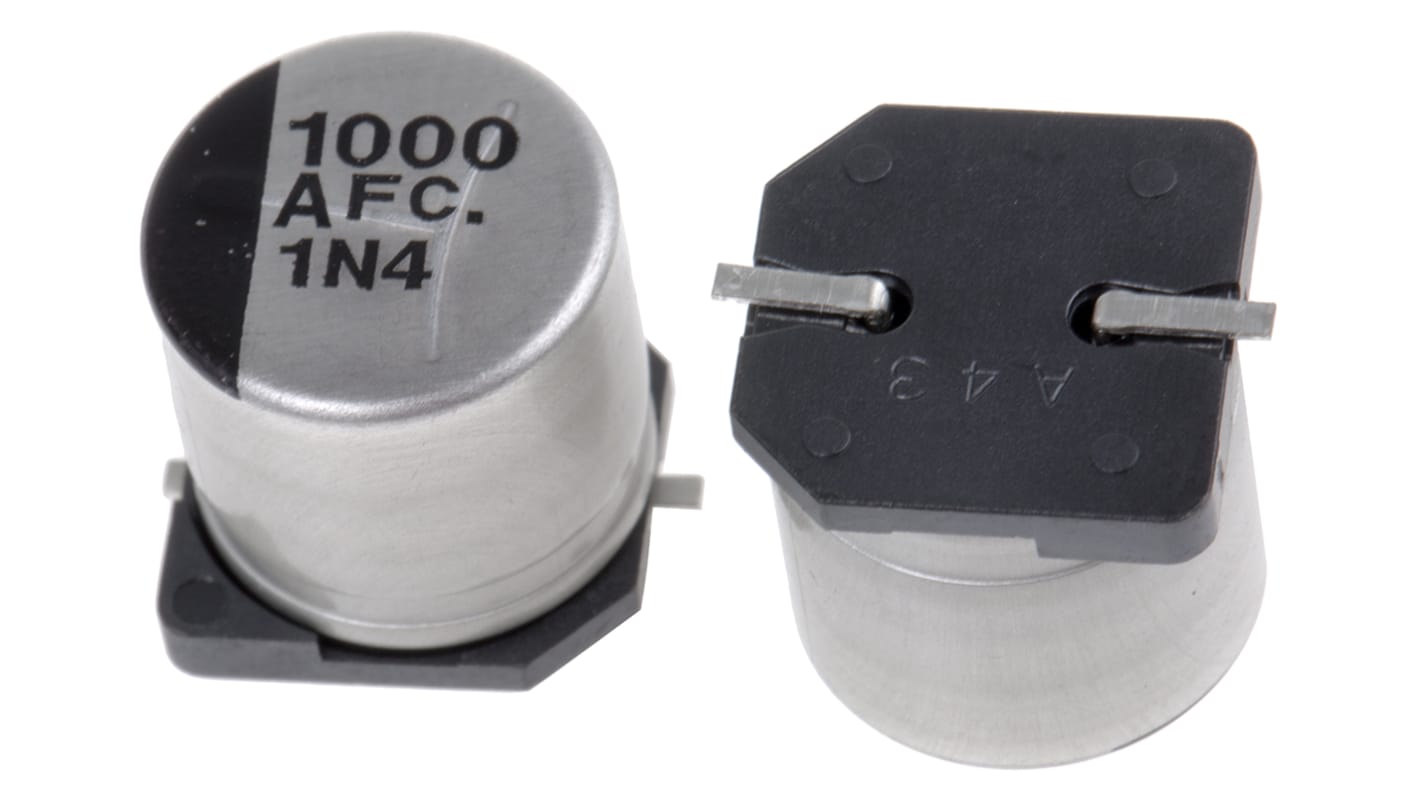 Panasonic 1000μF Electrolytic Capacitor 10V dc, Surface Mount - EEEFC1A102AP