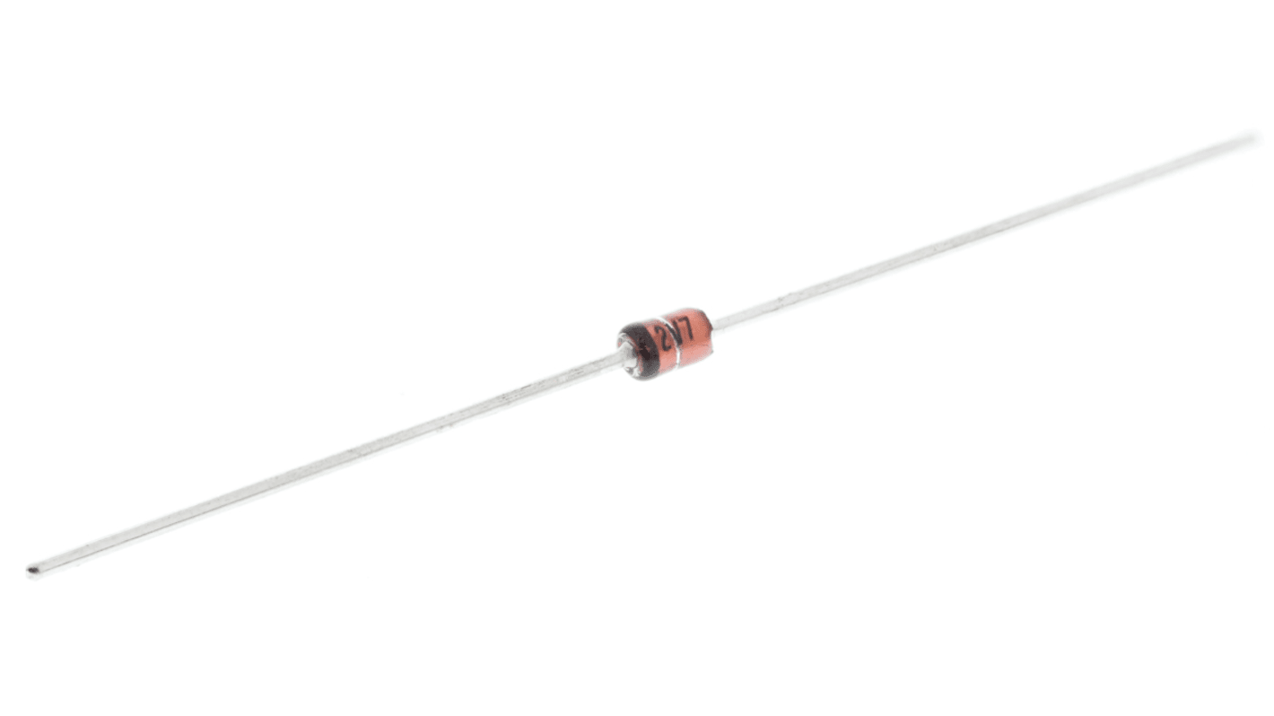 Diode Zener Vishay, 2.7V, Traversant, dissip. ≤ 1300 mW DO-41