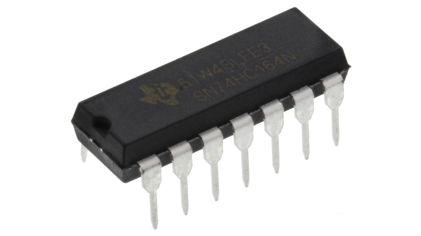 Texas Instruments シフト レジスタ HCシリーズ 8ステージ シフトレジスター 単方向, 14-Pin PDIP 1 74