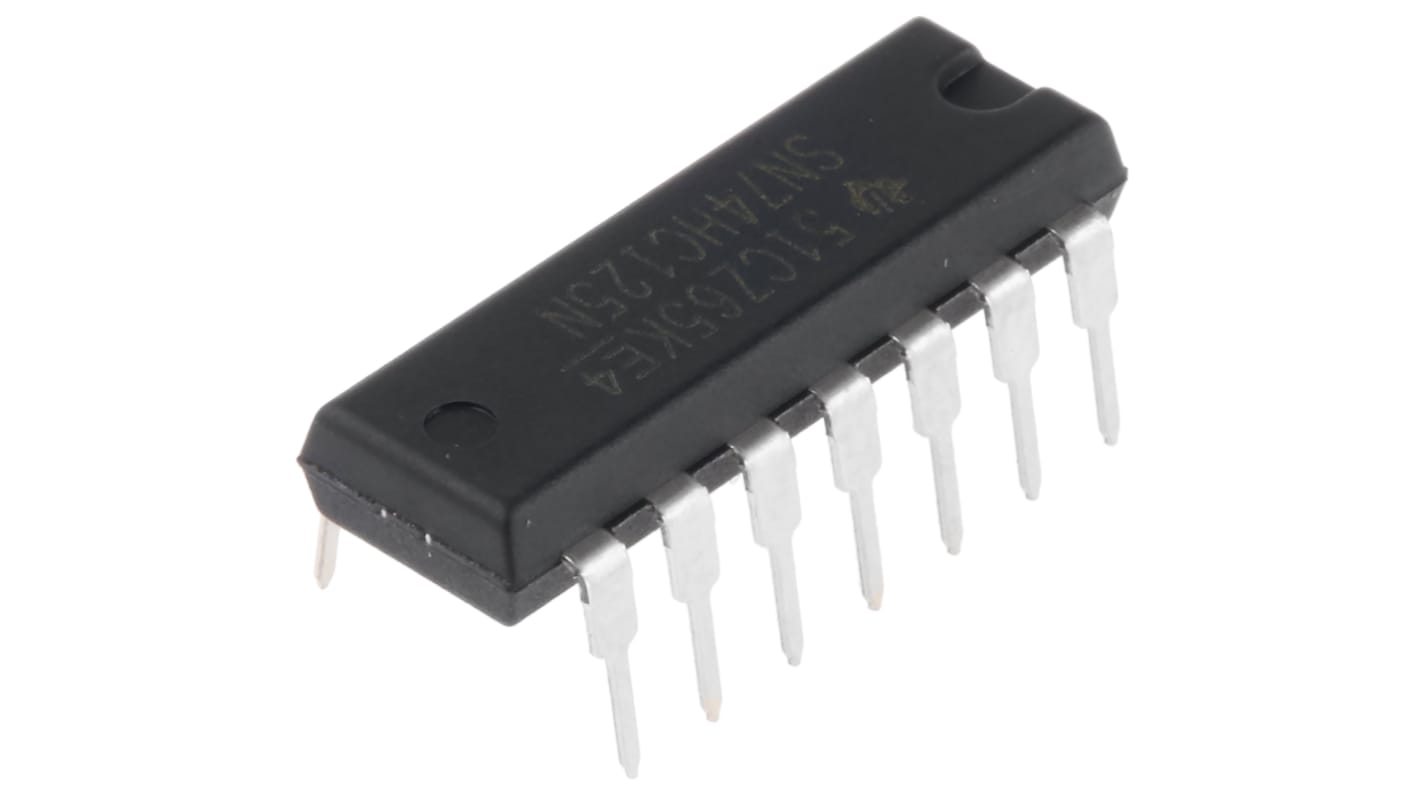 Driver e buffer di linea SN74HC125N, HC, 3 stati, Non-invertente, PDIP, 14-Pin