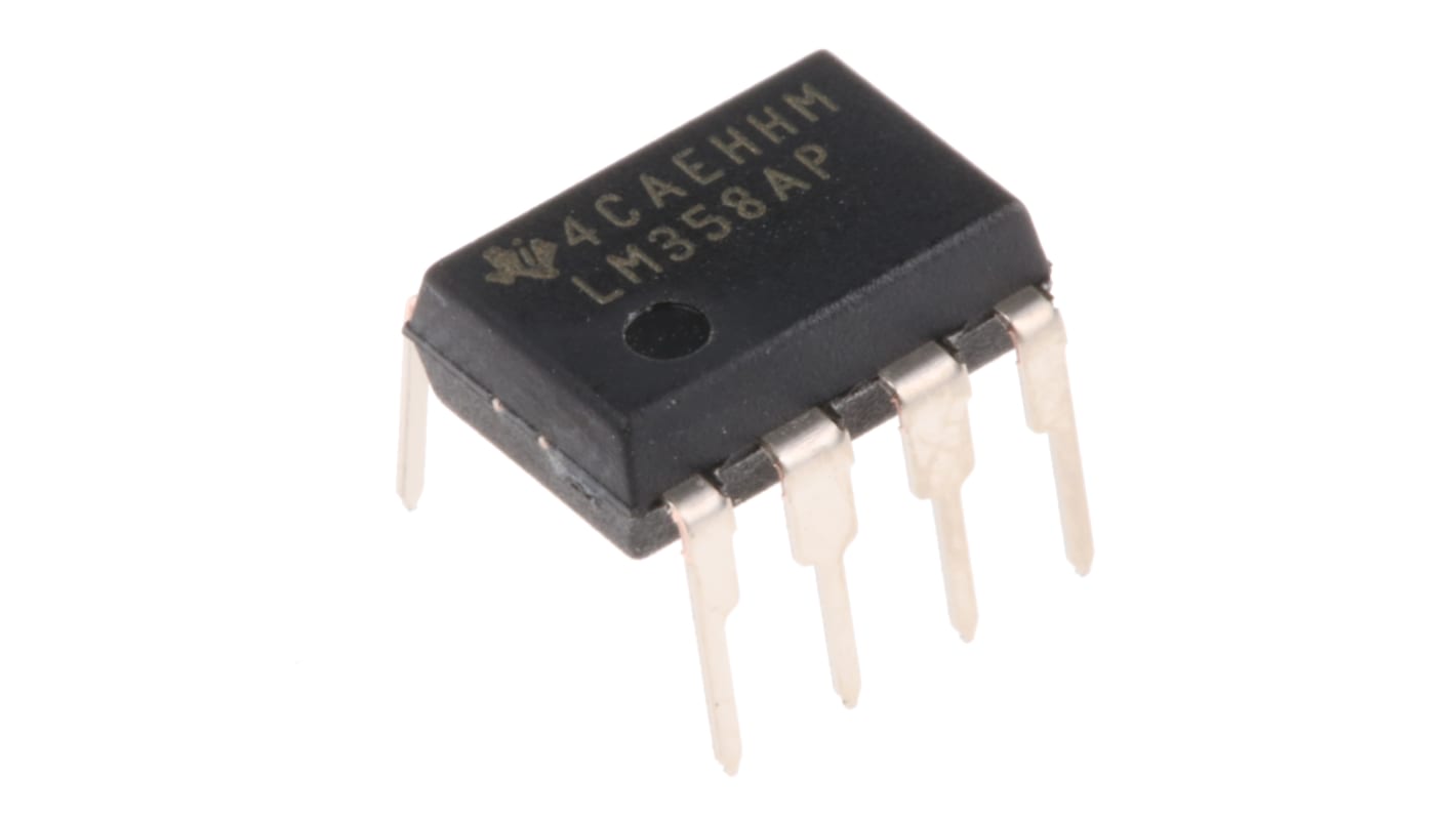 LM358AP Texas Instruments, Precision, Op Amp, 700kHz, 5 → 28 V, 8-Pin PDIP