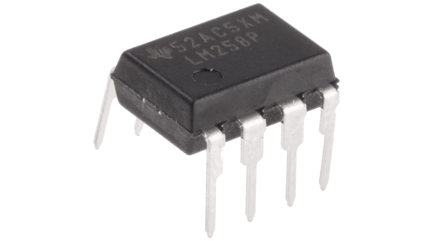 Amplificateur opérationnel Texas Instruments, montage Traversant, alim. Simple, Double, PDIP Précision 2 8 broches