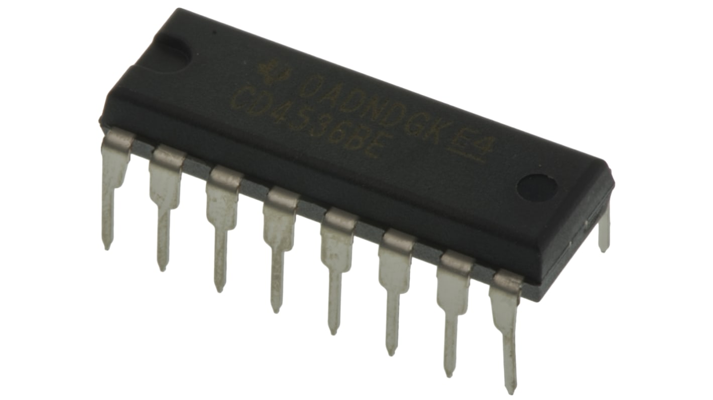 Texas Instruments, プログラマブルタイマ回路 スルーホール PDIP プログラマブル CD4536BE